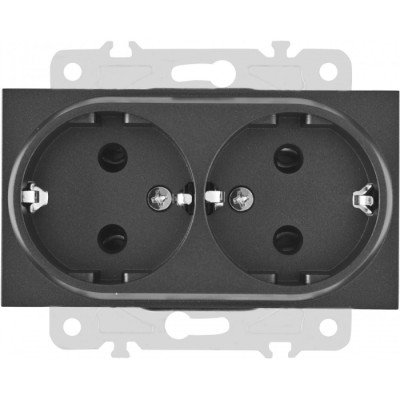 Розетка am-203 203.40-2.black