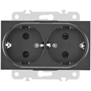 Розетка am-203 203.40-1.black